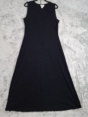 Coldwater Creek Sleeveless Black Maxi Dress